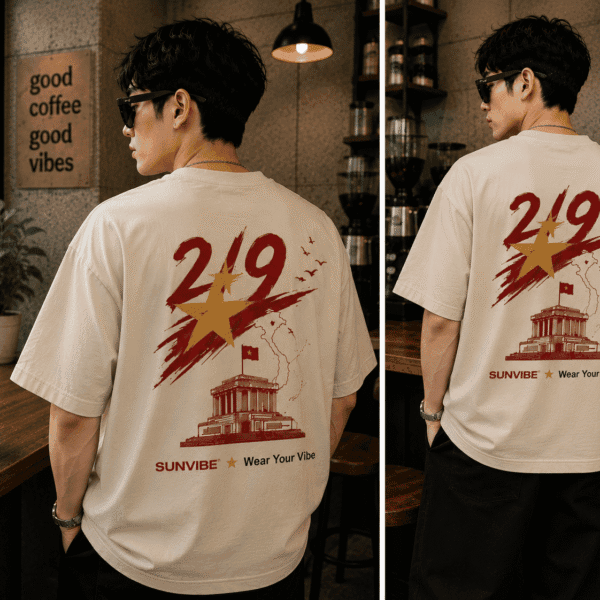 Áo Thun 2/9 Quốc Khánh Việt Nam | Boxy Mix 250gsm