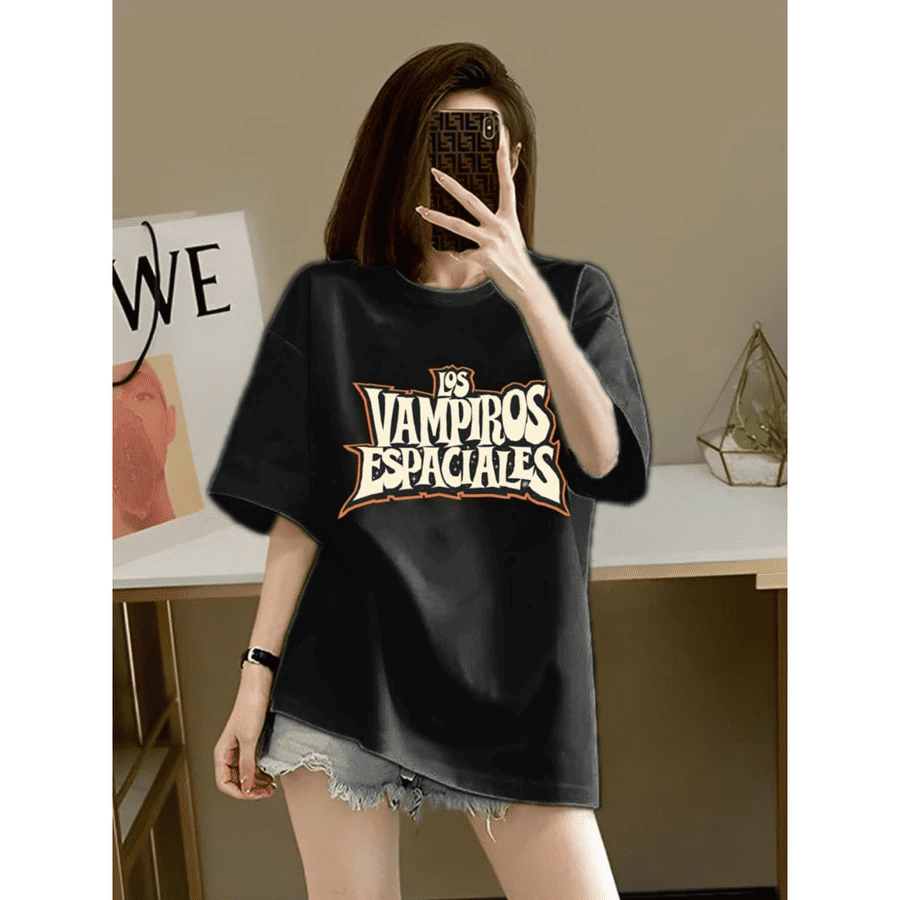 Áo thun Los Vampiros SUNVIBE màu đen Áo thun Los Vampiros SUNVIBE màu đen