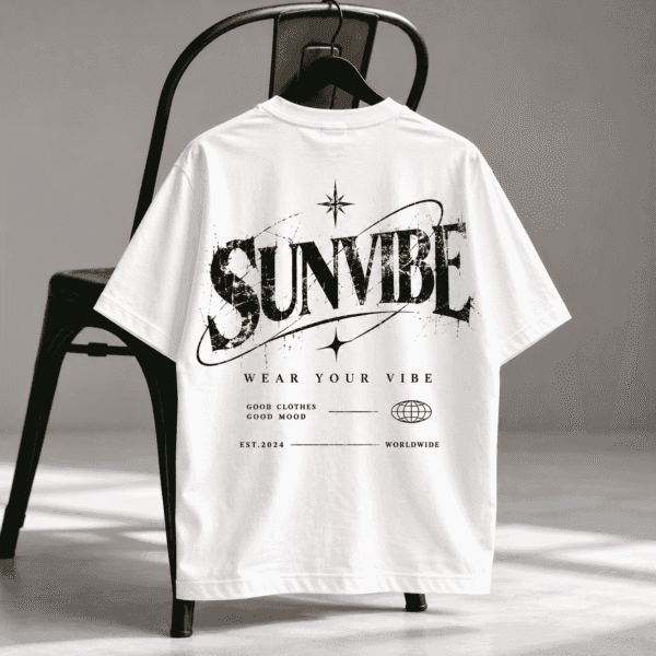Áo Thun SUNVIBE Distressed Logo Unisex 1